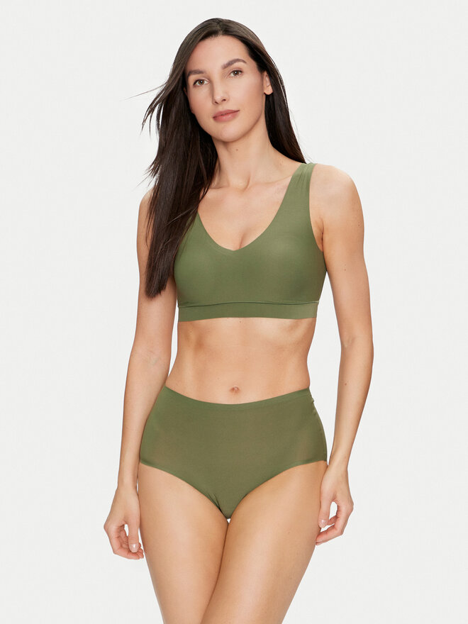 Chantelle Chantelle Klassischer Damenslip mit hoher Taille Soft Stretch C26470 Grün