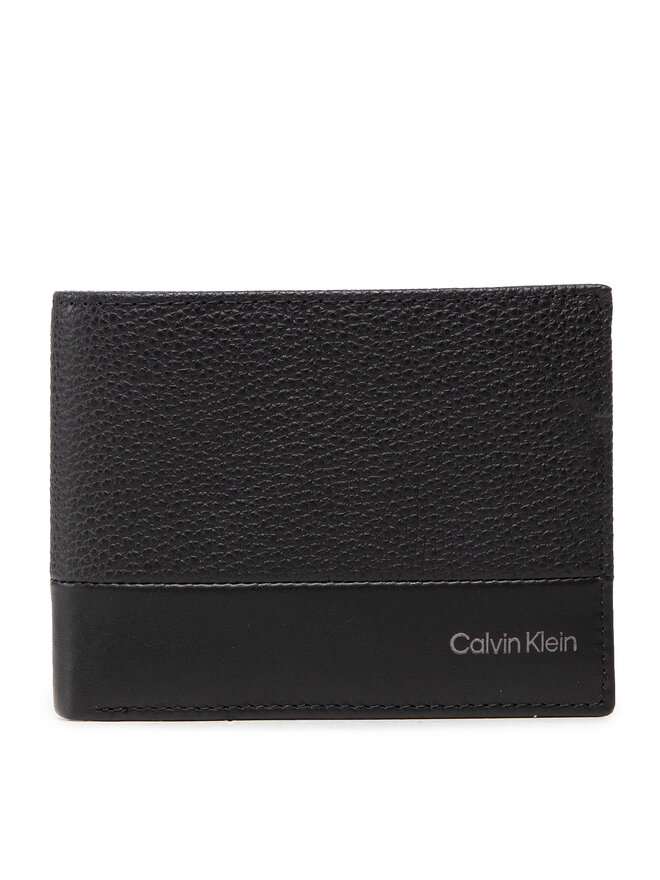 Calvin Klein Голям мъжки портфейл Calvin Klein Subtle Mix Bifold 5Cc W/Coin L K50K509180 Черен