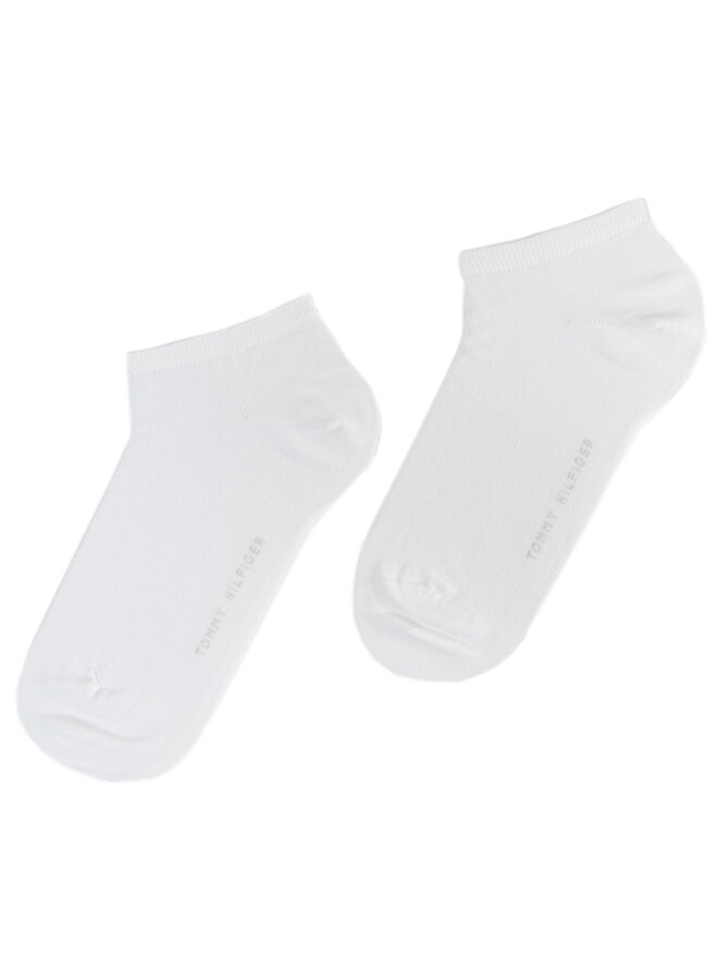 Tommy Hilfiger Sada 2 párů dámských nízkých ponožek Tommy Hilfiger Basic Canoodle 343024001 Bílá