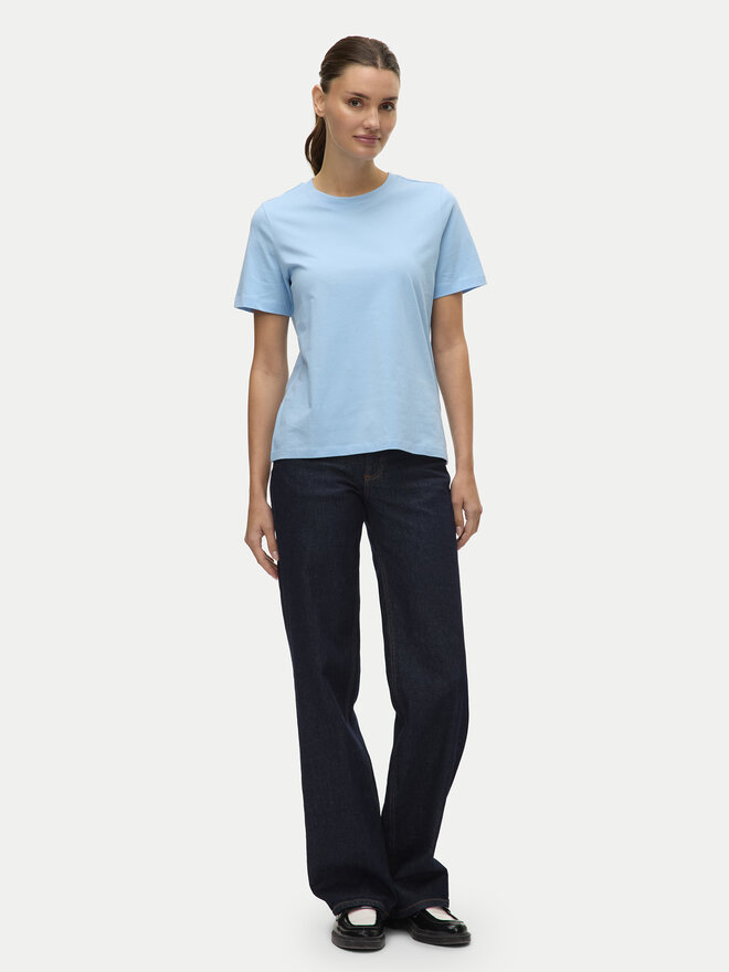 Vero Moda Vero Moda Marškinėliai Paulina 10316991 Mėlyna Regular Fit
