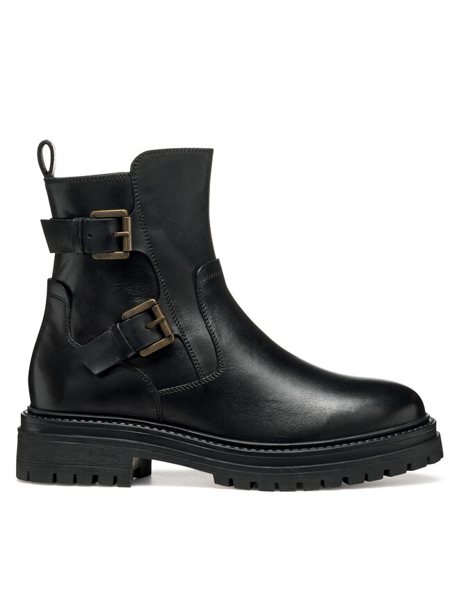Geox Polokozačky Geox D Iridea D36HRC 00043 C9999 Černá