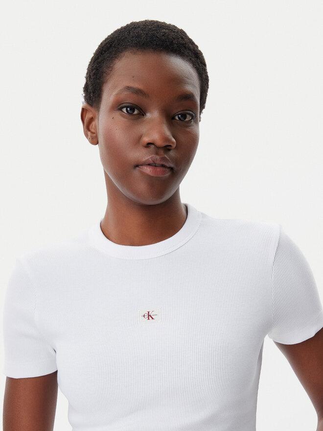 Calvin Klein Jeans Calvin Klein Jeans T-Shirt J20J225245 Weiß Slim Fit