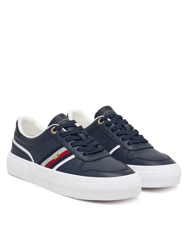 Tommy Hilfiger Sneakers Tommy Hilfiger Th Platform Vulc Leather FW0FW09603 Dunkelblau