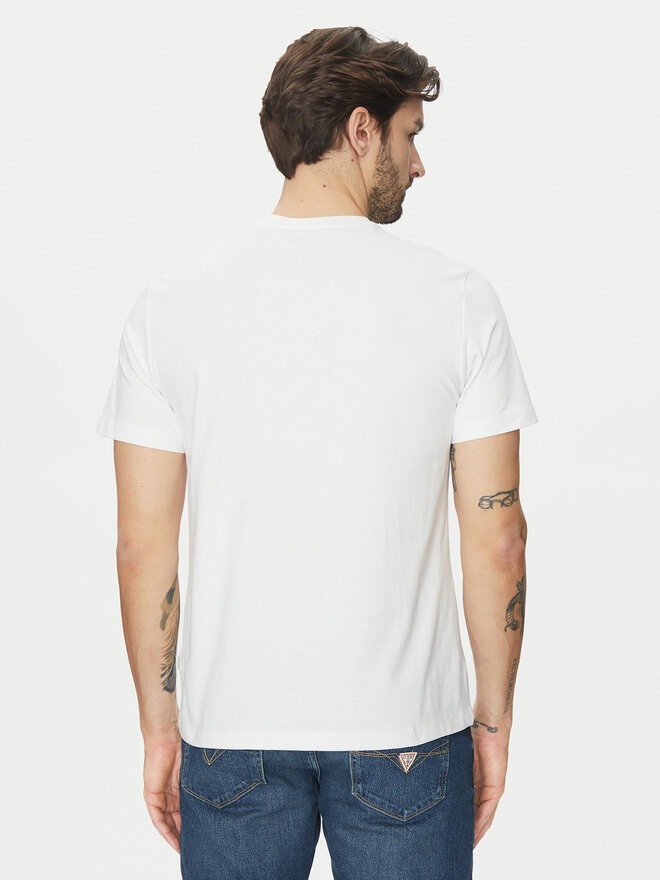 Guess Jeans Guess Jeans Marškinėliai M5GI55 K8FQ4 Balta Regular Fit