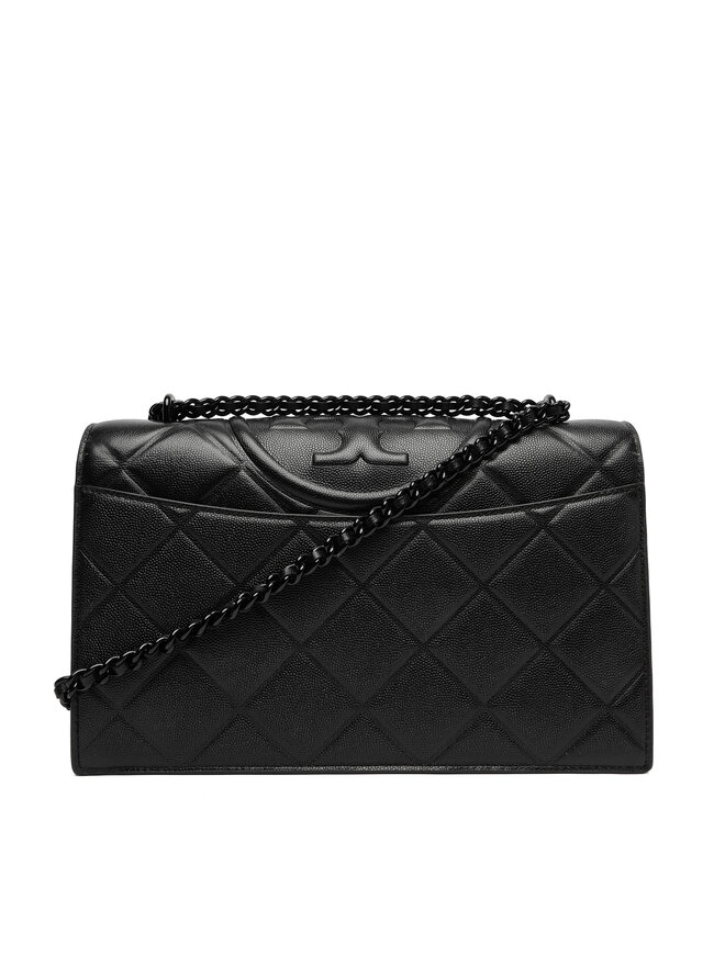 Tory Burch Сумка Tory Burch Fleming Soft Grain Convertible Shoulder Bag 169791 Чорний