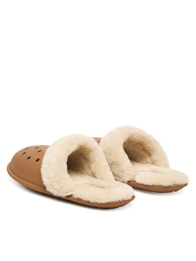 Crocs Hausschuhe Crocs Classic Fuzz Scuff 212143 Braun
