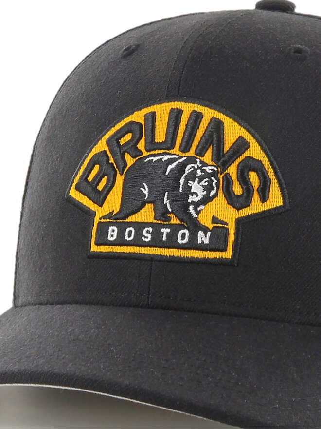 47 Brand Шапка с козирка 47 Brand NHL Boston Bruins H-CLZOE01WBP Черен