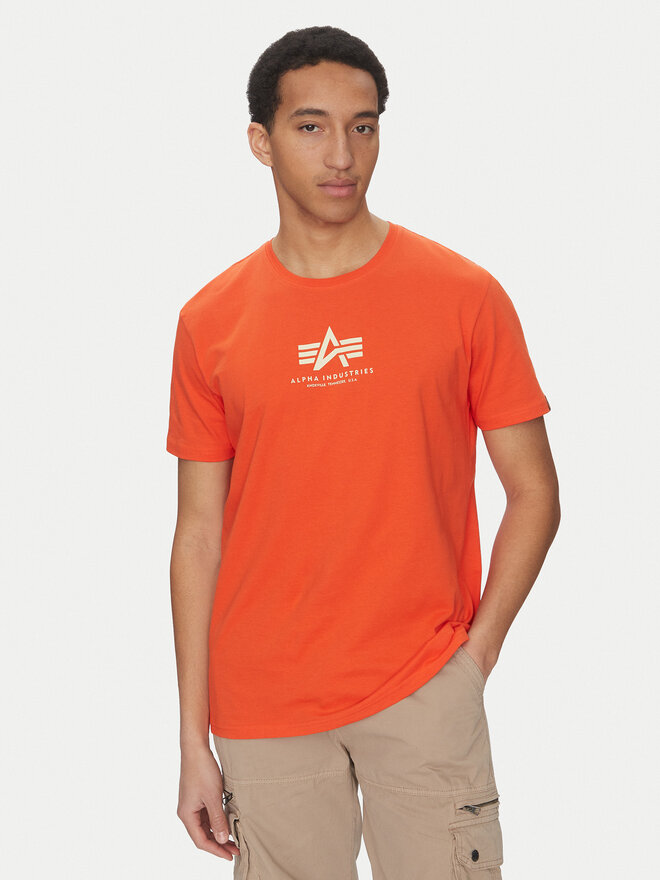 Alpha Industries Alpha Industries Marškinėliai Basic 118533 Oranžinė Regular Fit