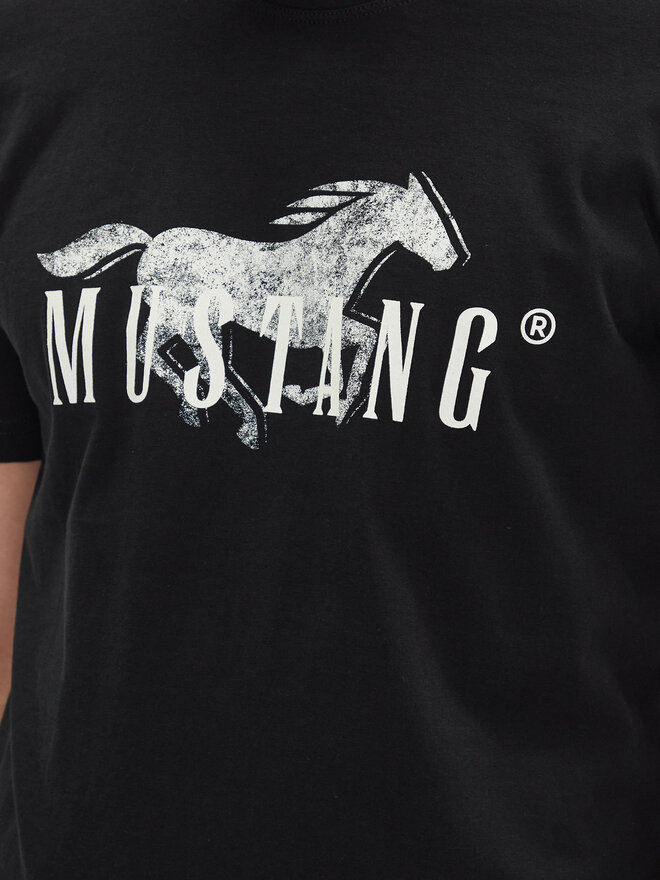 Mustang Mustang Marškinėliai Austin 1016279 Juoda Regular Fit