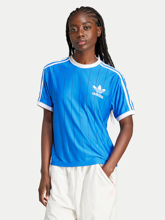 adidas adidas Camiseta adicolor 3-Stripes IY7233 Azul Loose Fit