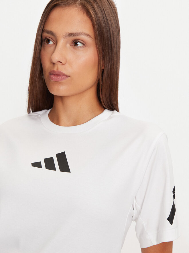 adidas adidas Marškinėliai Z.N.E. JE7857 Balta Regular Fit