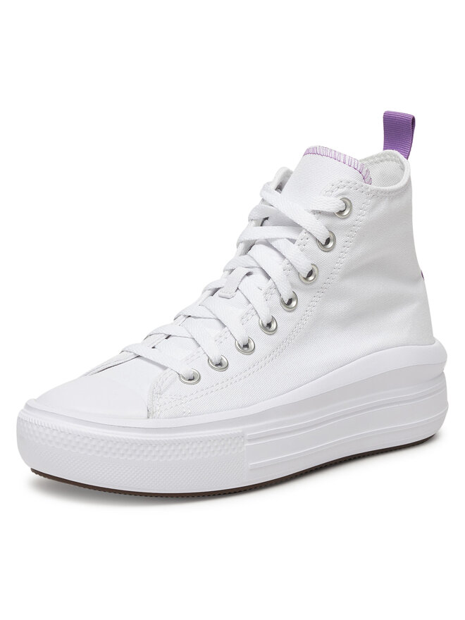 Converse Plátenky Converse CHUCK TAYLOR ALL STAR MOVE PLATFORM A03667C Biela