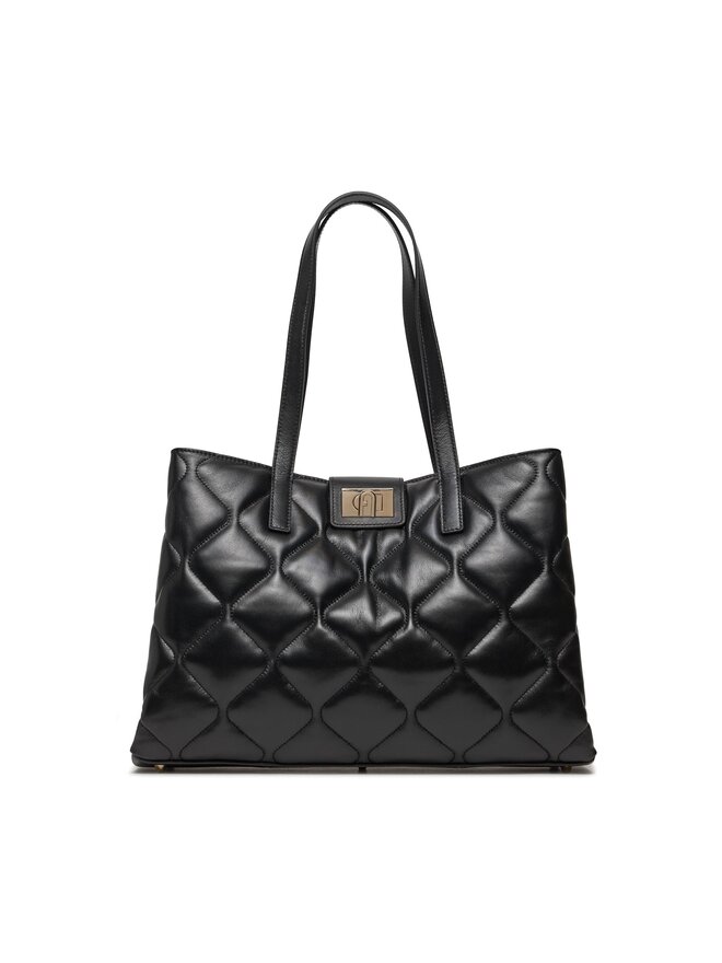 Handtasche Furla 1927 L Tote Quilted WB01113 BX2267 O6000 1007 Schwarz eschuhe