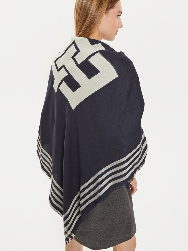 Tommy Hilfiger Skarelė Tommy Hilfiger Naval Square AW0AW16651 Tamsiai mėlyna