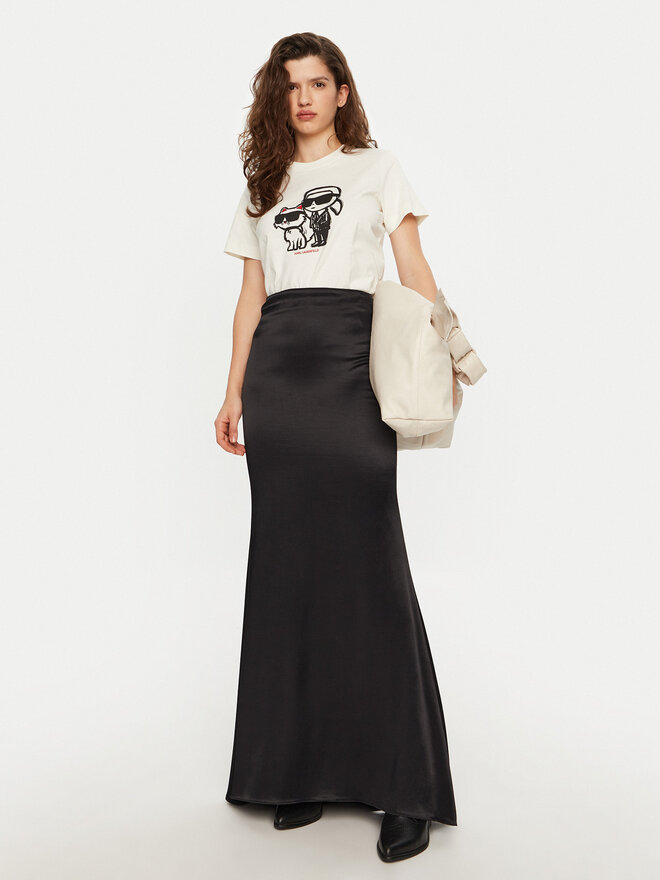 KARL LAGERFELD KARL LAGERFELD Camiseta A1W17129 Écru Regular Fit