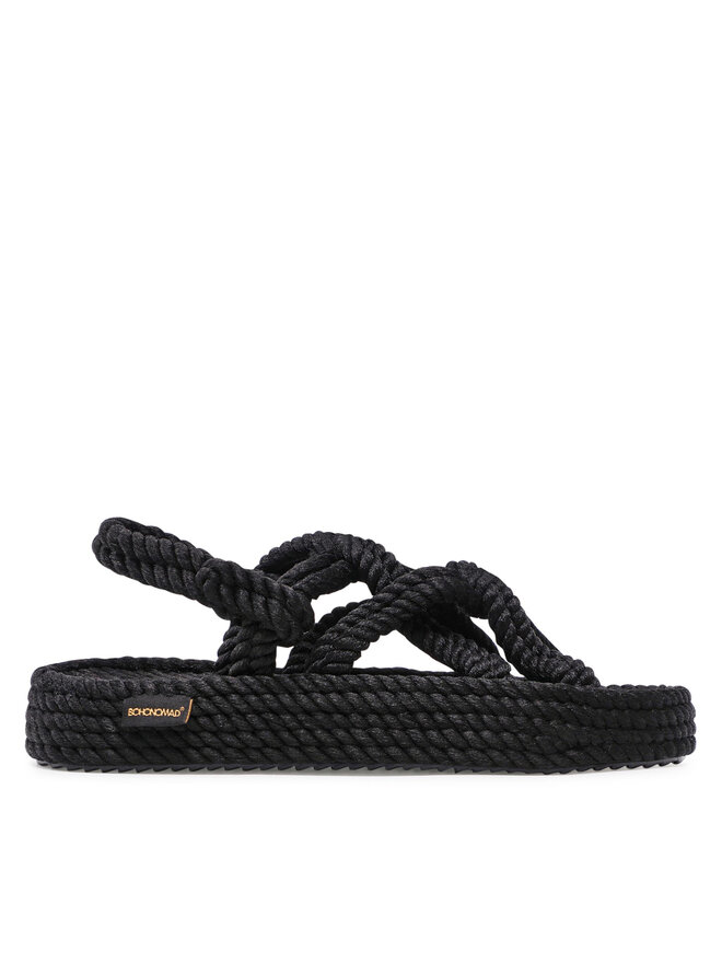Bohonomad Espadrile Bohonomad Bodrum Platform BOD.0020.PRS Črna