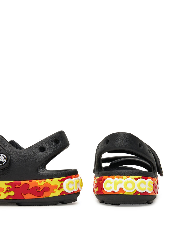 Crocs Сандали Crocs Crocband Cruiser Flames Sandal Kids 211268 Черен