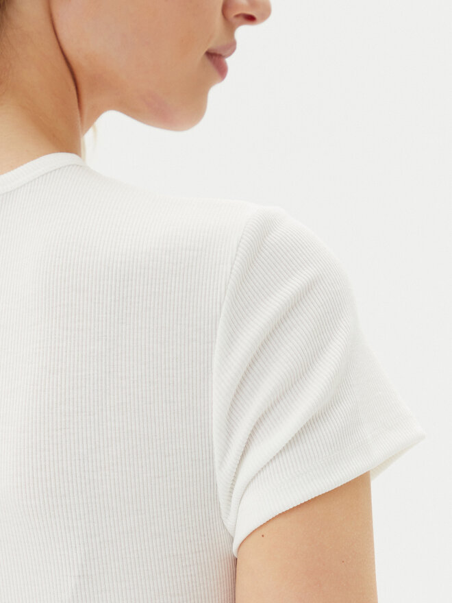 ONLY ONLY Camiseta Daniella 15350554 Blanco Slim Fit
