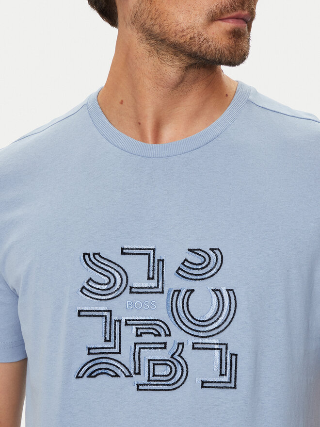 BOSS BOSS Camiseta 50519350 Azul Regular Fit