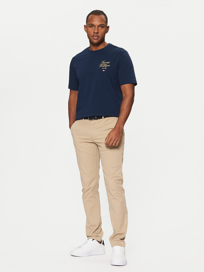 Tommy Hilfiger Tommy Hilfiger Majica MW0MW38334 Mornarsko modra Regular Fit