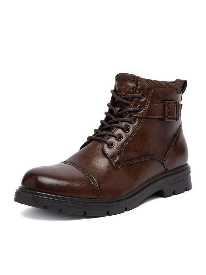 Lanetti Schnürschuhe Lanetti BENGAL-03 MBS Braun