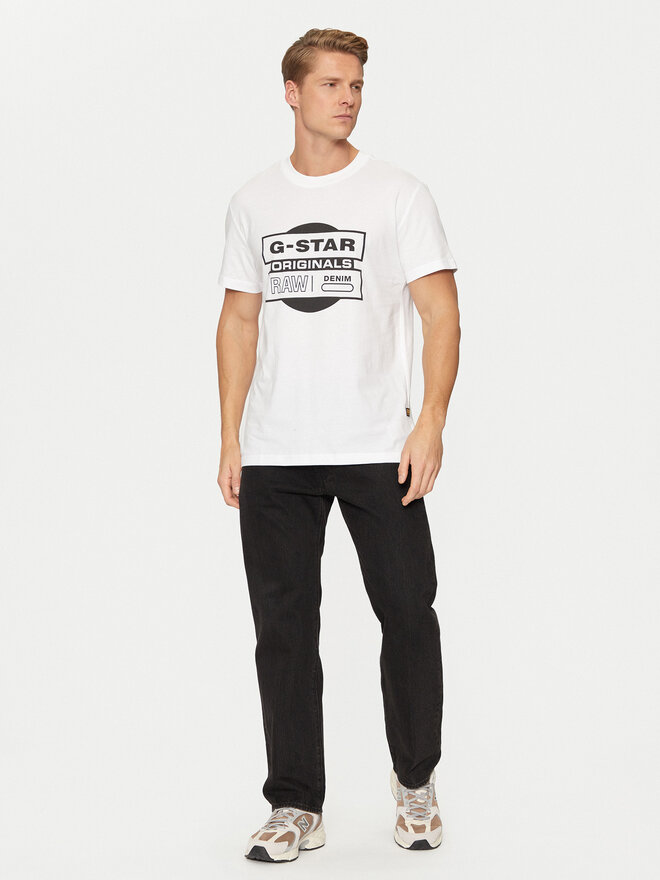 G-Star Raw G-Star Raw Marškinėliai Originals D25443-8415 Balta Regular Fit