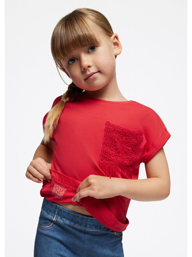 Mayoral Mayoral Camiseta 3087 Rojo Regular Fit