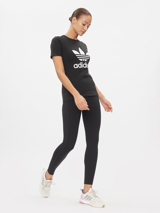 adidas adidas Marškinėliai adicolor Classics Trefoil GN2896 Juoda Standard Fit