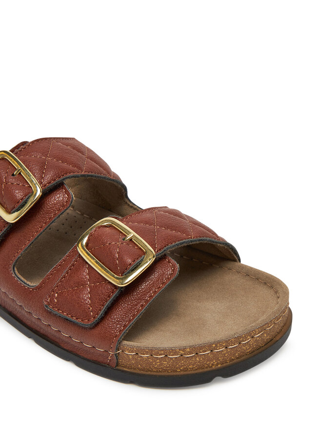 Scholl Pantoletten Scholl Bora 2 Straps MF32081 Braun