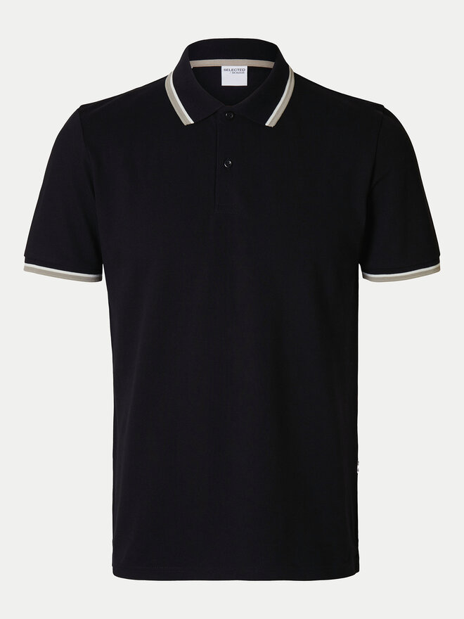 Selected Homme Selected Homme Pólóing 16095852 Fekete Slim Fit