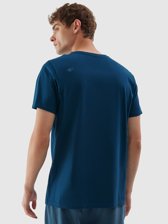4F 4F Camiseta 4FAW23TTSHM0876 Azul Regular Fit