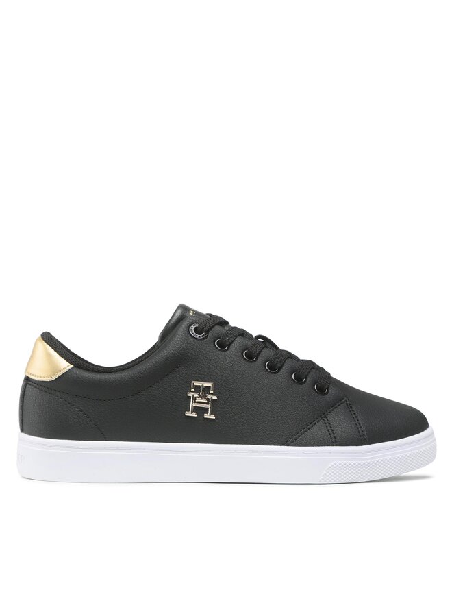 Tommy Hilfiger Sneakers Tommy Hilfiger Essential Th Gold Sneaker FW0FW07043 Schwarz