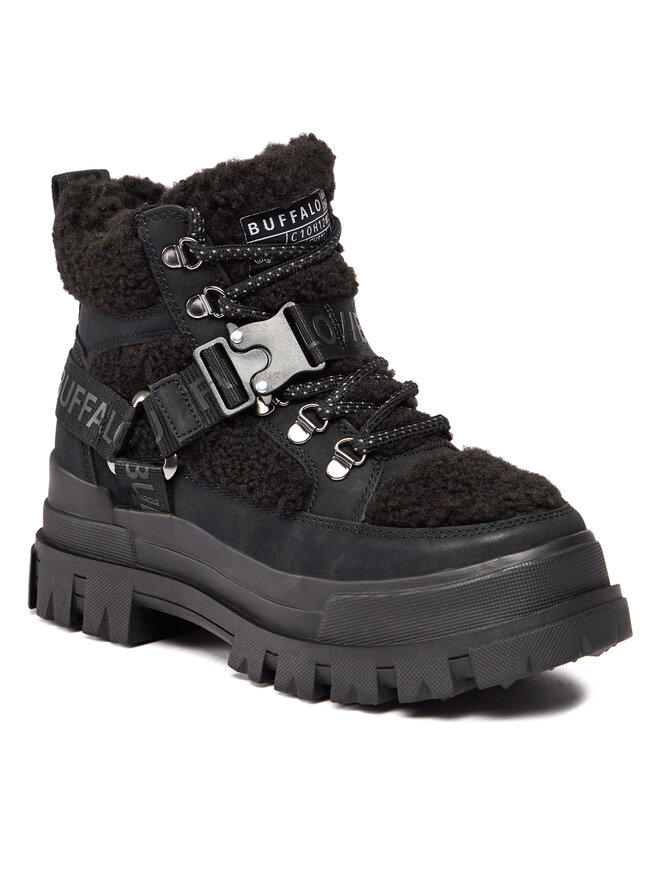 Buffalo Черевики туристичні Buffalo Aspha Com Mid Warm 1622328 Чорний