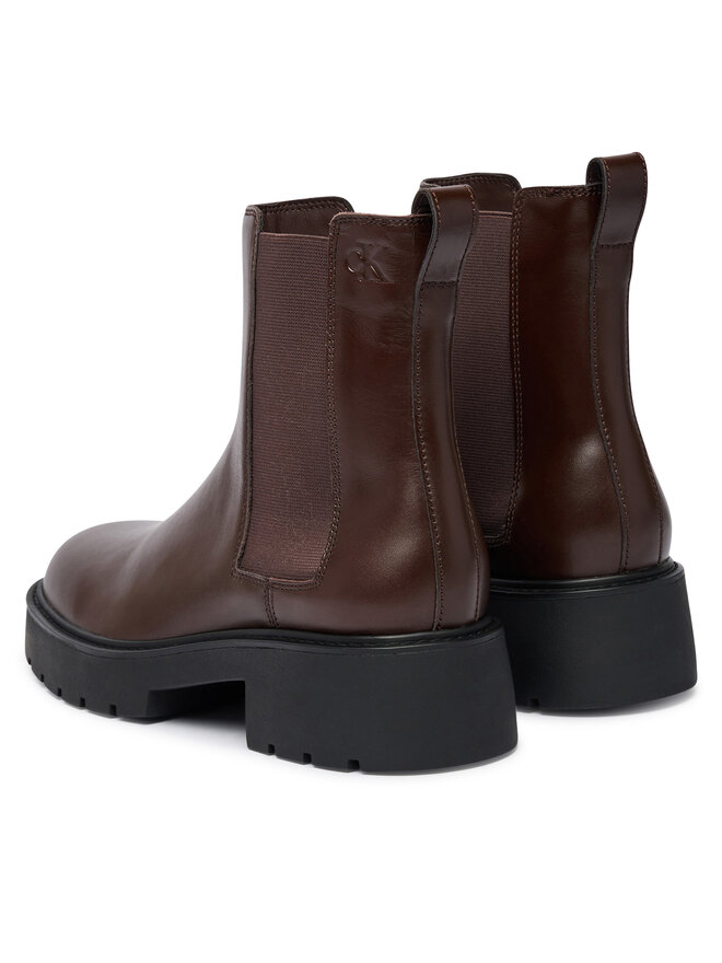 Calvin Klein Klassische Stiefeletten Calvin Klein Chunky Chelsea Boot Pol Lth HW0HW03267 Schwarz