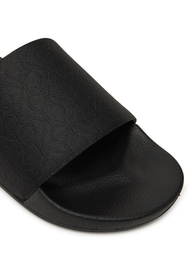 Calvin Klein Pantoletten Calvin Klein Pool Slide Jaq Mono HM0HM01762 Schwarz