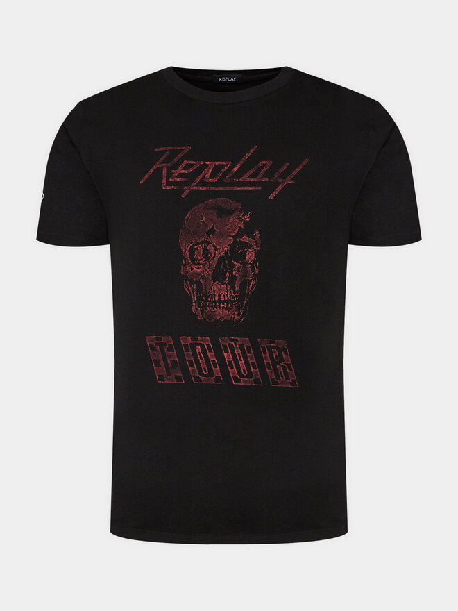 REPLAY Replay T-Shirt M6761.000.23608P Μαύρο Regular Fit