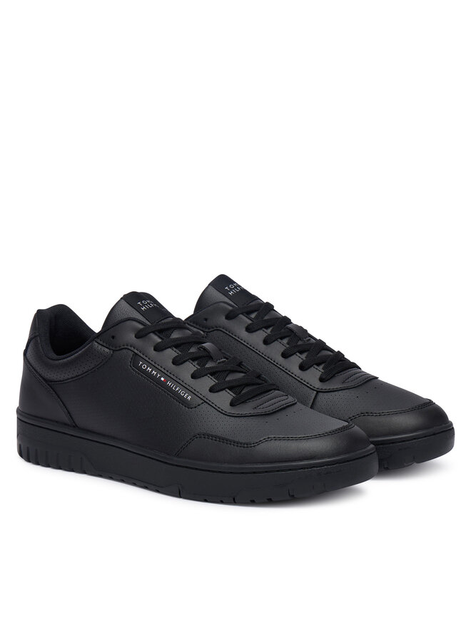 Tommy Hilfiger Sneakers Tommy Hilfiger Th Basket Core Leather FM0FM05927 Schwarz