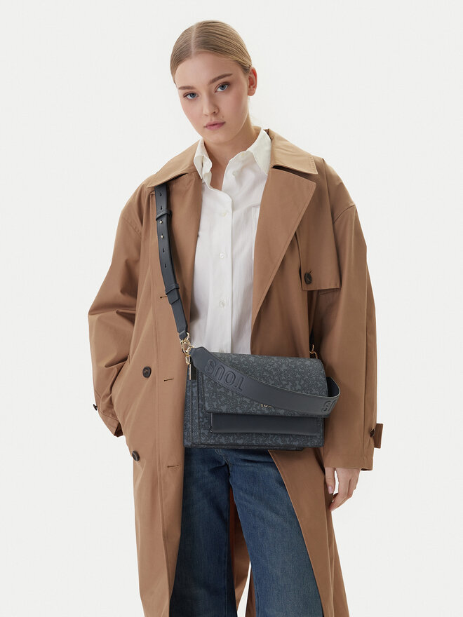 TOUS Handtasche TOUS Kaos Mini Lines Audree 2002183347 Grau