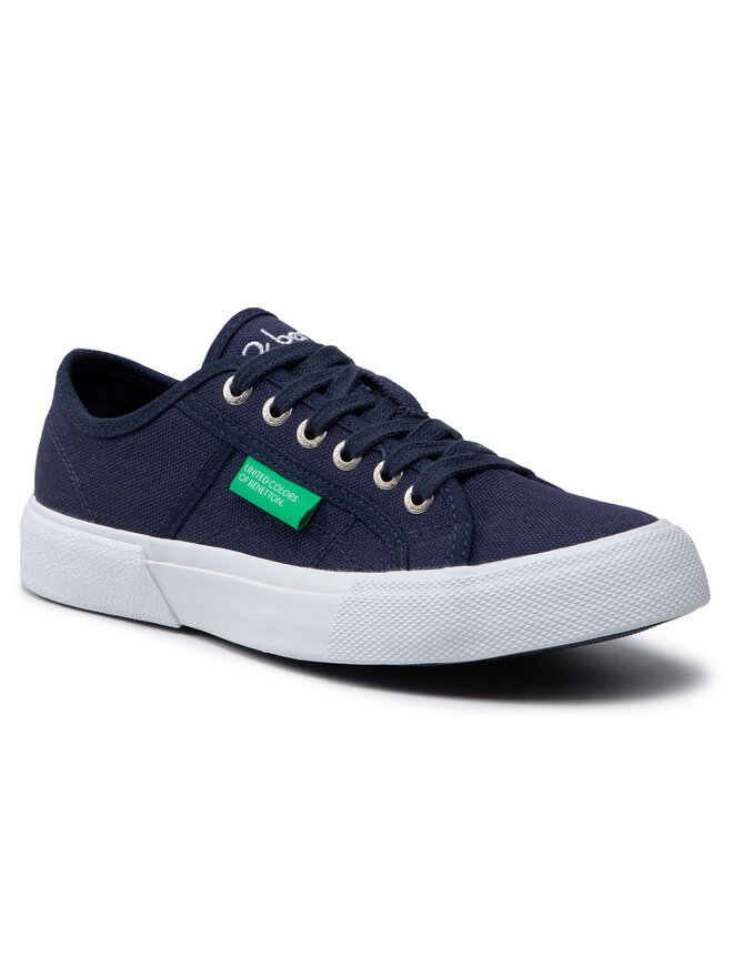 United Colors Of Benetton Sneakers aus Stoff United Colors Of Benetton Tyke Cvs BTW110110 Dunkelblau
