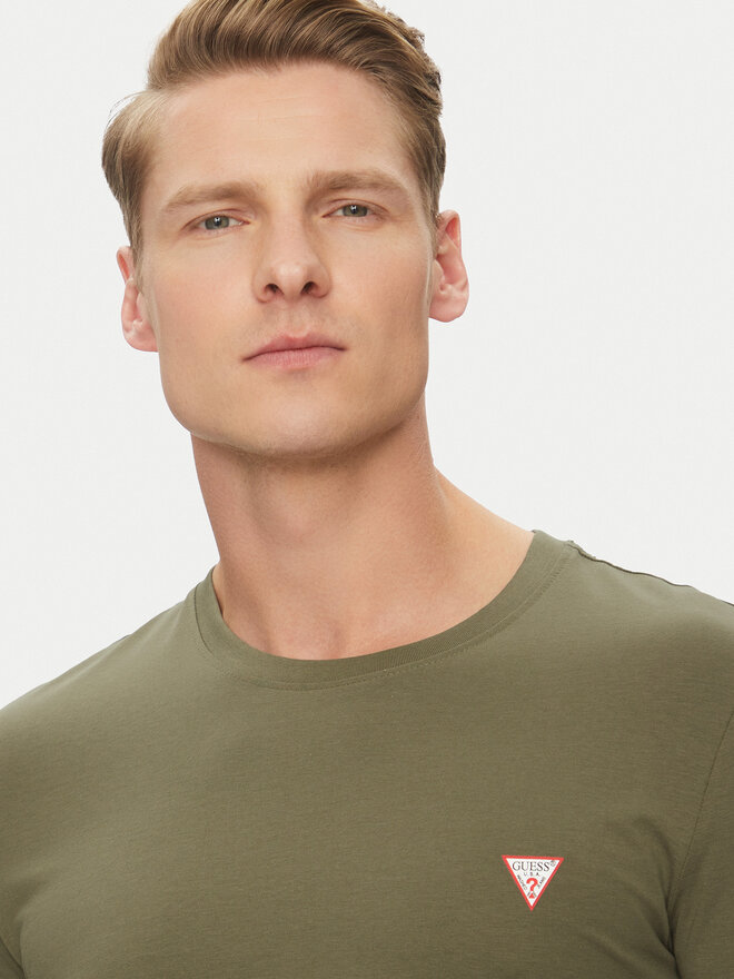 Guess Guess Póló M2YI24 J1314 Khaki Slim Fit