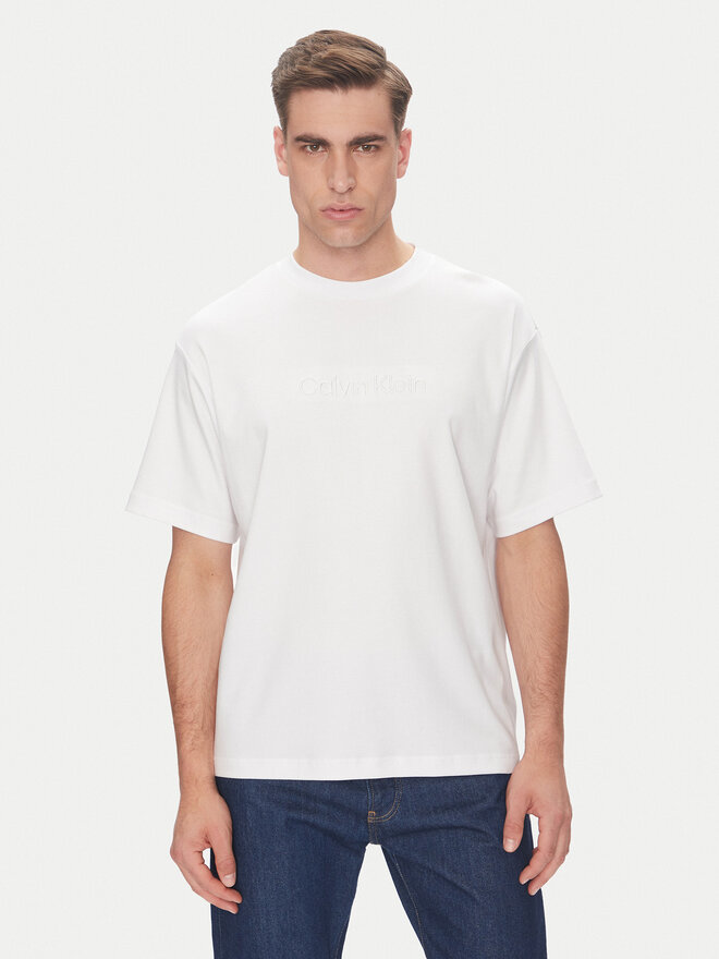Calvin Klein Calvin Klein Marškinėliai LV04LC206G Balta Relaxed Fit