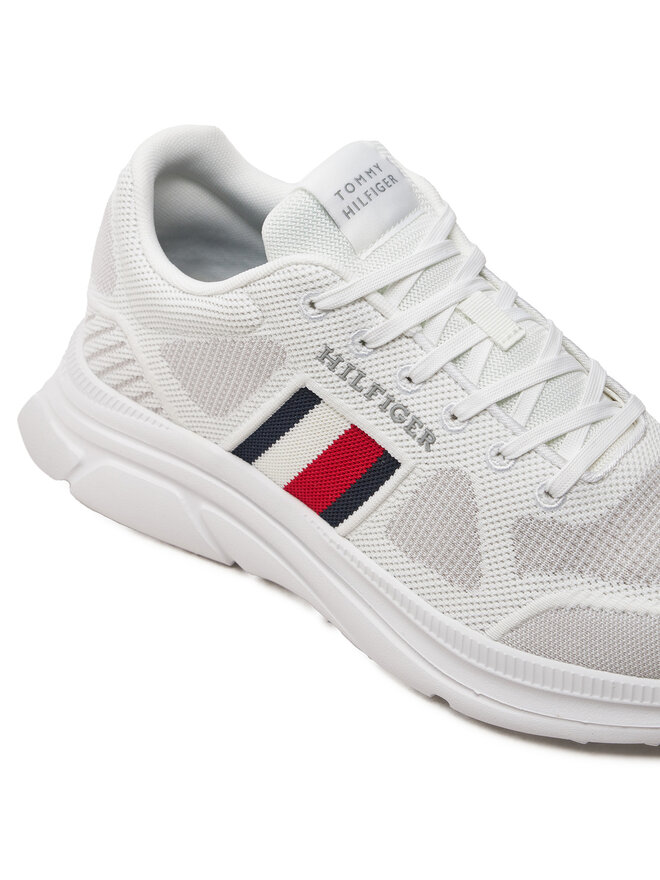 Tommy Hilfiger Sneakers Tommy Hilfiger Modern Runner Knit Evo Ess FM0FM05245 Weiß