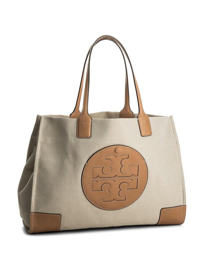 Handtasche Tory Burch Ella Canvas Tote 45209 Beige eschuhe