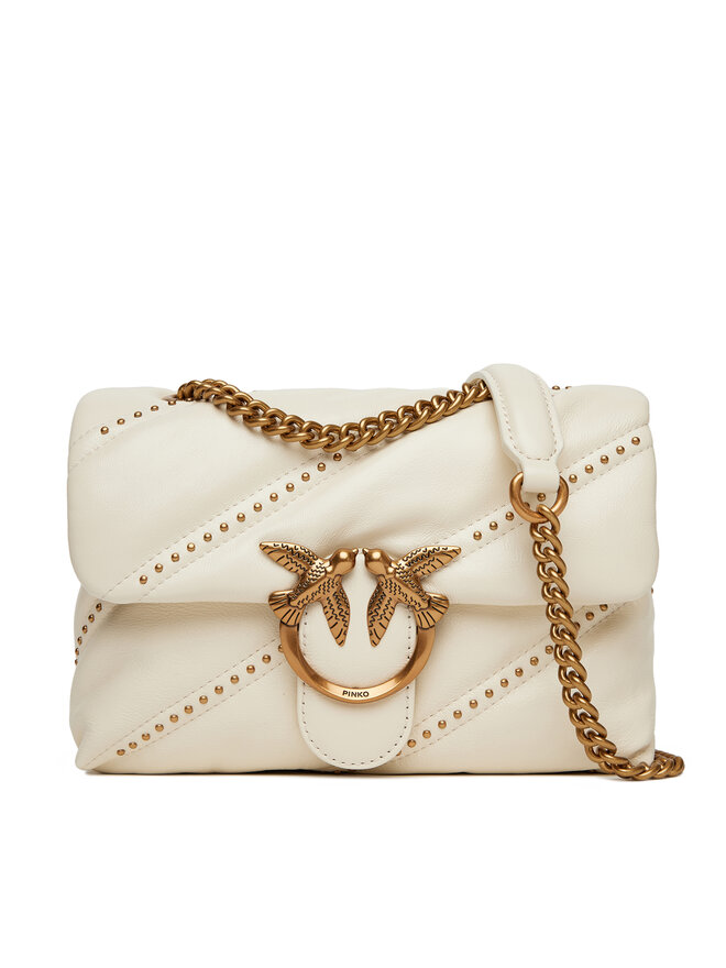 PINKO Τσάντα PINKO Love Puff Mini Cl PE 25 PLTT 100039 A26T Εκρού