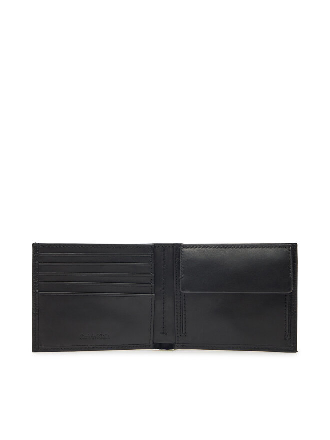 Calvin Klein Portfel męski Calvin Klein Subtle Mix Bifold 5Cc W/Coin K50K512858 Czarny