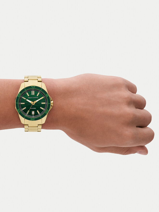 Armani Exchange Zegarek Armani Exchange Spencer AX1951 Złoty