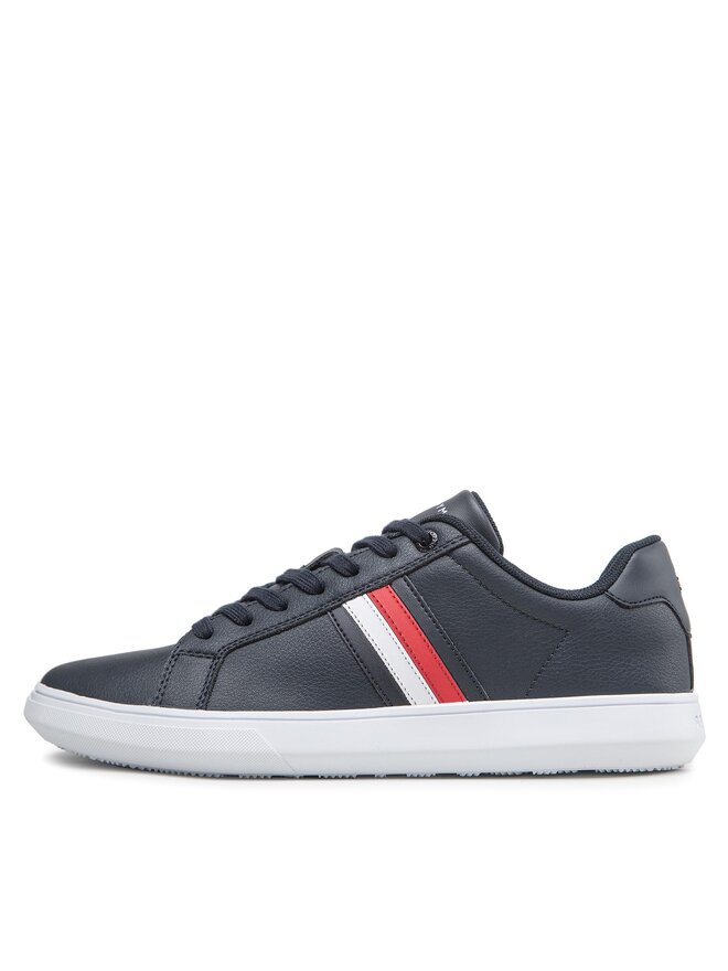 Tommy Hilfiger Sportcipők Tommy Hilfiger Corporate Cup Leather Stripes FM0FM04275 Sötétkék