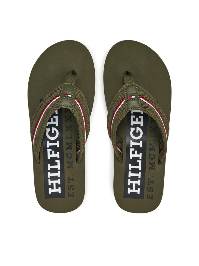 Tommy Hilfiger Flip-flops Tommy Hilfiger Corporate Hilfiger Beach FM0FM05436 Piros