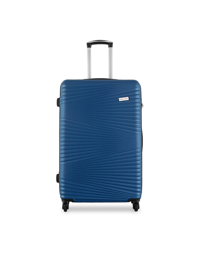 Semi Line Μεγάλη Βαλίτσα Semi Line T5744-3 Σκούρο μπλε