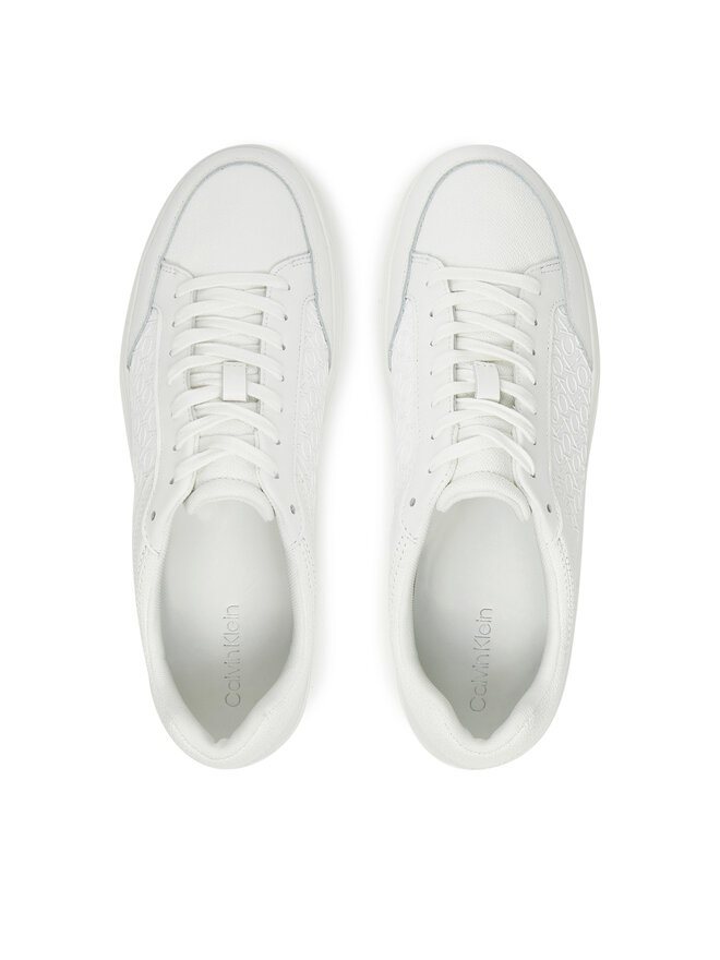 Calvin Klein Αθλητικά Calvin Klein Clean Cup Low Laceup Mono HM0HM01899 Λευκό